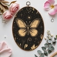 thumbnail image 7 of Canvas Wall Art Boho Butterfly Moon Flower Botanical Plant Floral Vintage Aesthetic Oval Framed Canvas Prints Vintage Wall Hanging Decor for Home Office Nursery Family Gift 8.6"x11.4", 7 of 7