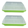 thumbnail image 2 of VGEBY Seed Tray,Sprouting Tray Transparent Lid Dense Small Holes Fine Workmanship Plastic Material Seed Sprouter,Sprouting Tray, 2 of 8