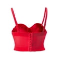 thumbnail image 5 of European and American backless tube top solid color bra with small straps and removable shoulder straps ultra short bra versatile body shaping vest - white - L, 5 of 5