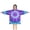 Purple Blue Tie, variant on Colorful Tie Dye Mandala Pattern Blanket Hoodies for Kids 6-13YR Oversize Wearable Blanket Hoodies for Boys Girls Teens