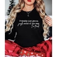 thumbnail image 4 of Jingle Some of The Way I'm Tired Christmas Sweatshirt Funny Holiday Sweater for Women Black Sweatshirt Adult X-Large, 4 of 4