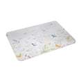 thumbnail image 2 of Flower Bath Mat Floral Bathroom Rugs Flower Bath Rugs Leaf Bathroom Rug Butterfly Bath Mats for Bathroom 16"x24", 2 of 8