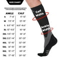 thumbnail image 4 of Plus Size Unisex Compression Knee High 20-30mmHg for Travel - Black, 6X-Large, 4 of 9