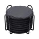 thumbnail image 1 of Juego de 8 posavasos de pizarra con soporte para bebidas, posavasos de piedra para encimera Redondo, 1 of 9