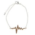thumbnail image 2 of Brazalete unisex Zulema Cadena de plata Cristal amarillo, 2 of 8