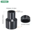 thumbnail image 3 of Uxcell 4-Pack UReducer Pipe Fitting, 1"*1/2" Reducing Coupling Connector Straight Pipe, Grey, 3 of 6