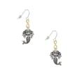 thumbnail image 2 of Delight Jewelry Silvertone Mermaid Gold Tone Infinity French Earrings, 2 of 4