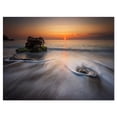 thumbnail image 2 of Stormy Sea with Rushing White Waves - Beach Photo Canvas Print, 2 of 3