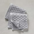 thumbnail image 3 of Better Homes & Gardens Signature Soft Textured 6 Piece Washcloth, White/Gray, 3 of 7