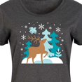 thumbnail image 3 of Instant Message - Scandinavian Winter Deer - Women's Any Way Dress, 3 of 6