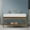 Brushed Gold, variant on Merano 60" Double Stainless Steel Vanity Console in Brushed Gold with Aosta White Stone Countertop without Mirror