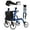 Silver core wheel + shock absorbing 1006F, variant on All-Terrain 2 in 1 Rollator Walker & Transport Chair,Walker Wheelchair Combo,Foldable Aluminum Rollator with Footrests,Transport Wheelchair and Rollator Walker Combo Lightweight, Adult Walkers