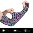 thumbnail image 3 of Fotbe Rainbow Animal Skin UV Sun Protection Arm Sleeves - Tattoo Cover Up - Basketball Arm Sleeve UPF 50 Cooling for Men Women, 3 of 8