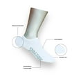 thumbnail image 6 of Spalding Men's White Liner Socks, 20-Pack, Sizes 6.5-12, 6 of 7