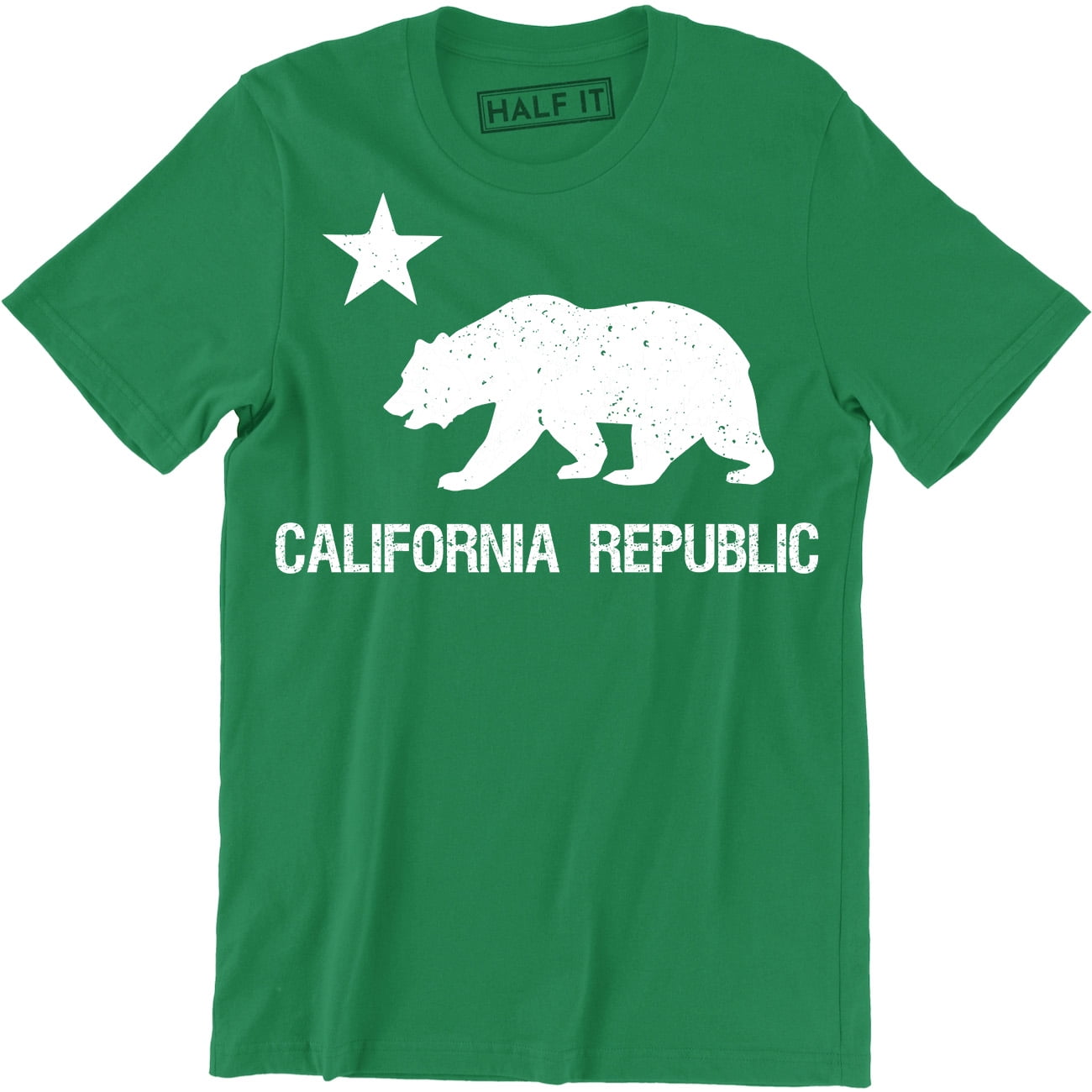 California Bear White Women's V-Neck Cali Souvenir State Map Republic CA Tees