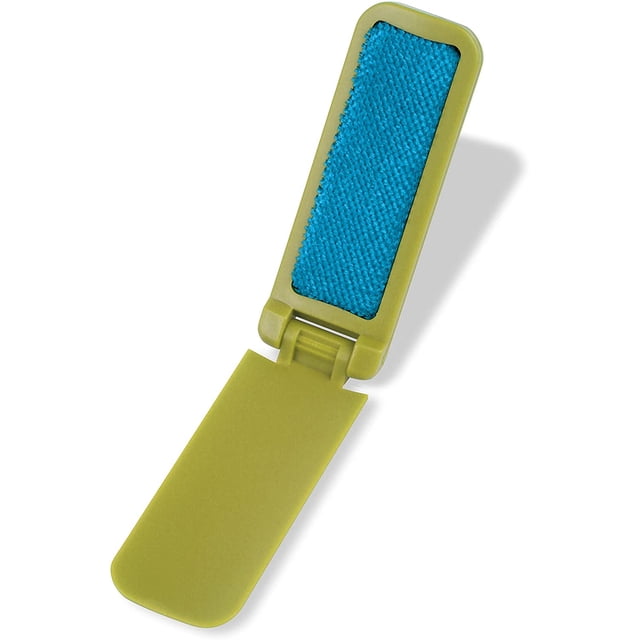 Honey-Can-Do LNT-01594 Combo Brosse/chaussure de Voyage à Rabat, Ouverture Rabattable, Vert