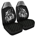 thumbnail image 2 of POLERO Silver Wolf Print Car Seat Covers,2 Pcs Auto Seat Cover for Front, Universal Elastic Vehicle Seats Cushion Automotive Interior Protection Accessories for Women, 2 of 7
