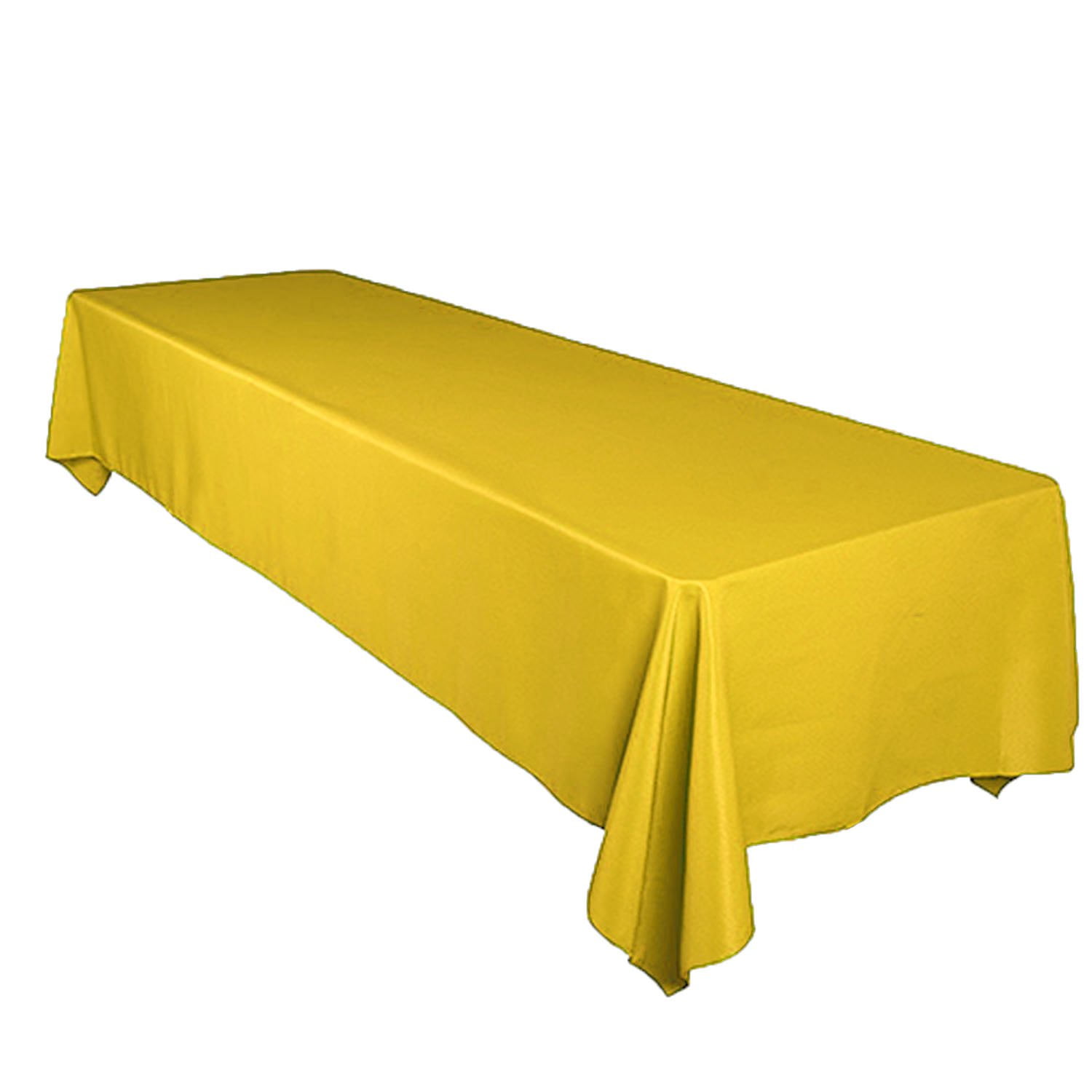 Tablecloth Satin 58 X 108 Rectangle Yellow 