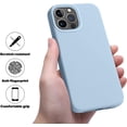thumbnail image 2 of Compatible with iPhone 13 Pro Case,Liquid Silicone Slim Protective Shockproof Phone Case Cover with Anti-Scratch Microfiber Lining, 6.1 inch (Mystery Blue), 2 of 5