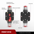 thumbnail image 7 of 80A Resettable Fuse Holder Circuit Breaker, with Manual Reset Waterproof Switch for RV Car Audio Marine Boat Motor Truck Inverter Home Solar System Replace Fuse 20A-150A/12V-42V DC(80A), 7 of 7