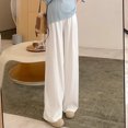 thumbnail image 1 of Maternity Work Pants High Waisted Straight Leg with Belly Support Comfortable Breathable Fabric, 1 of 5