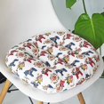 thumbnail image 1 of Granjero Gordo Cojín redondo suave bohemio para silla, para jardín, patio, hogar, cocina, oficina, con forma de caballo, diámetro de 45 cm, 1 of 4