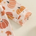 thumbnail image 6 of ZINTAOZT Infant Baby Girl Halloween Pajamas Ghost/Pumpkin Print Romper Long Sleeve Button Jumpsuit One Piece Fall Clothes, 6 of 8