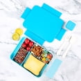 thumbnail image 5 of QCQHDU Bento Box, 1.33L/5.64Cup, 1 Pack Lunch Box with 6 Compartments, Fork, Spoon, Sauce Container, 5 of 6