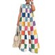 thumbnail image 1 of Female Contrast Wide Leg Jumpsuits Sleeveless Loose Casual Outfit For Women, 1 of 4