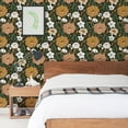 thumbnail image 4 of Caltero Large Floral Peel and Stick Wallpaper Vintage Floral Wallpaper Boho Floral Contact Paper Leaf Wallpaper Self Adhesive Removable Wallpaper,17.71" x 394", 4 of 10