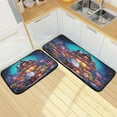 thumbnail image 7 of GZHJMY Kitchen Rug Set of 2, Merry Christmas Cushioned Anti-Fatigue Kitchen Mat Non Slip Washable Floor Mat Comfort Standing Mats for Office, Home, Laundry Room Carpet Runner, 7 of 7