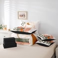 thumbnail image 5 of Feelyou Vintage Minimalism Twin Bedding Sets 7-Piece for Adult, Mid Century Fashion Bedding Comforter Set, Moon Leaf Plant Reversible Sheet Sets, Breathable Home Decor, 5 of 7