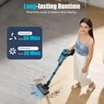 thumbnail image 5 of CareVac Cordless Stick Vacuum Cleaner Lightweight for Carpet Hard Floor Pet Hair Led Display V11, 5 of 11