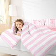 thumbnail image 4 of Manfei Modern Geometric Pattern 7pcs Queen Bedding,Pink Personalized Letter P Gifts Bedding Comforter Set Queen,Pink Reversible, 4 of 7