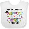 thumbnail image 3 of Inktastic My Big Sister Graduated and I'm Super Proud Boys or Girls Baby Bib, 3 of 4