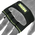 thumbnail image 3 of MRX Weight Lifting Grip Pads Pro Grips Gym Gloves Training Fitness Workout Black / Green S/M, 3 of 4