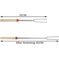 thumbnail image 2 of Premium Roasting Sticks, Extra Long Telescoping Marshmallow Sticks With Non-Toxic Stainless Steel, Portable Telescoping Roasting Forks For Fire Pit Adventures, 2 of 5