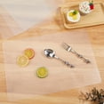 thumbnail image 4 of 4 PCS Plastic Placemats Clear Plastic Placemats Translucent Placemats Heat Resistant Washable Table Mats Wipeable Washable Table Protector for Dining Kitchen Painting Table 11x17 Inch, 4 of 6
