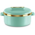 thumbnail image 1 of Ensemble de Casseroles Article de Cuisine Intérieur Casserole en Acier Inoxydable Ensemble de 1 Facile à Transporter Facile à Ranger Fabricant de Chapati Roti Caillé 1500 ml Vert Émeraude, 1 of 5