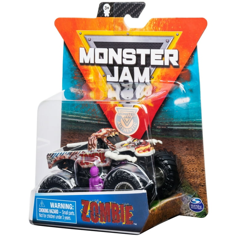 Monster Jam, Official Zombie Monster Truck, Die-Cast Vehicle
