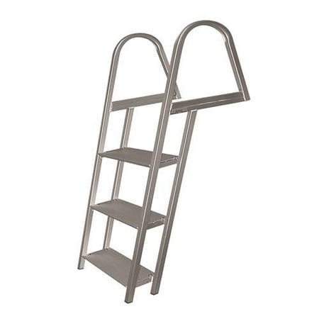 - Marine 3 Step Pontoon - Dock Boat Ladder - Aluminum