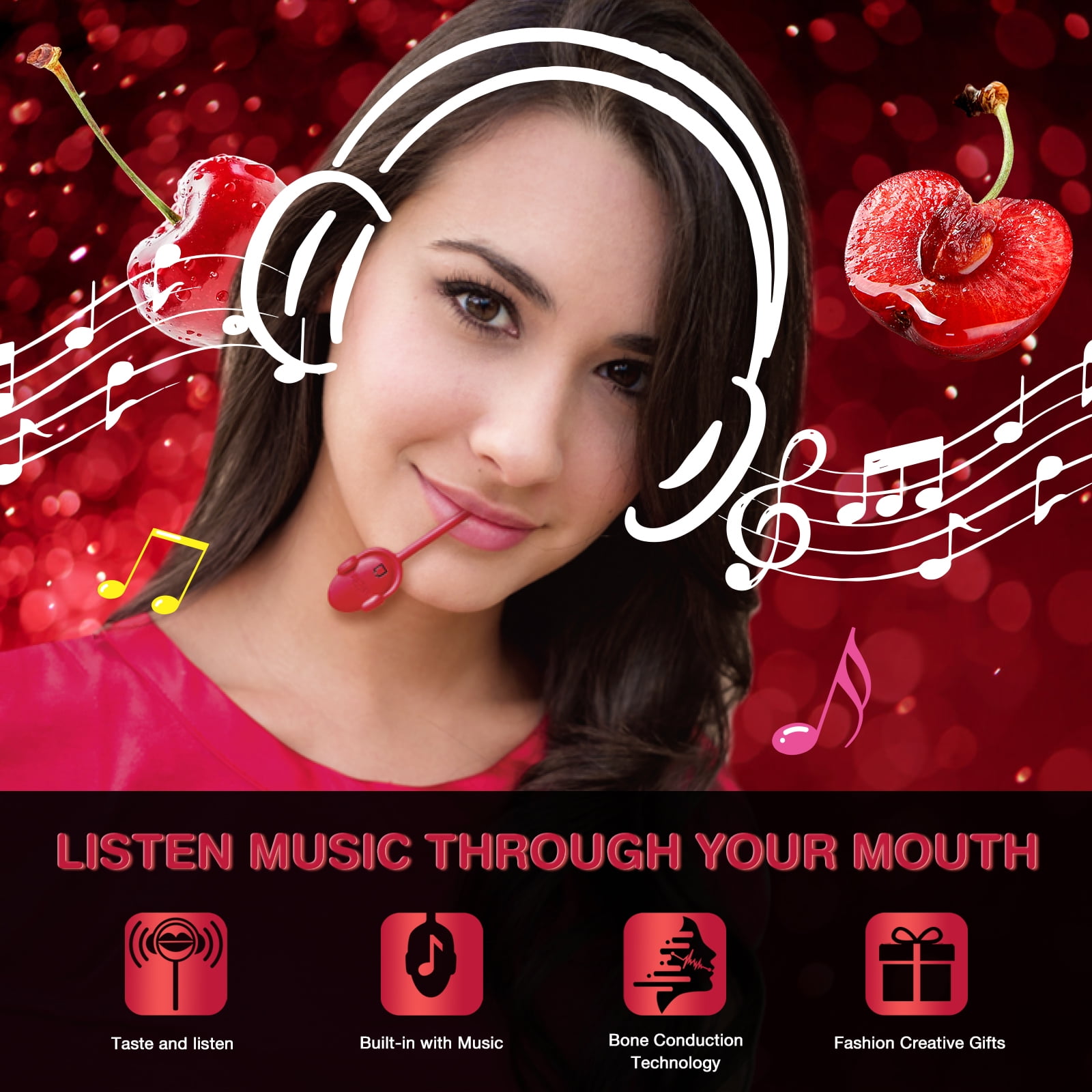 AMOS Music Lollipop Suckers Lollipop Fat Free Singing Lollipop, Creative Gift Party