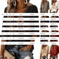 thumbnail image 2 of Sweatshirt for Women V Neck Long Sleeve Pullover Retro Witch Broom Moon Graphic Printed Top Loose Fit Casual Fall Halloween Holiday Tops Dark Gray M, 2 of 3