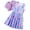 Purple, variant on PatPat Floral Girl Dress Toddler Girl Clothes 2pcs Kid Sleeveless Dress and Short Sleeve Ruffled Cardigan Outfits Set, Mintblue, 2 Years