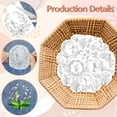 thumbnail image 3 of DIY Water Soluble Embroidery Patterns for Beginners 4 Sheets with 50pcs Lily of The Valley Patterns Hummingbird Wash Away Embroidery Pattern Stabilizer for Hand Sewing Lover Women Adults DIY, 3 of 8
