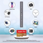 512GB Micro SD Card Flash Memory Card with Adapter