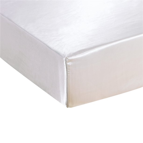 Funda protectora para colchón de seda de color liso, sencilla y moderna