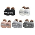 thumbnail image 5 of Rdhnmea 2Pcs Parent-Child Beanie Hat Mother  Kids Winter Warm Knit Hat Letter Embroidery Family Matching Crochet Cap for Boys Girls Mother Daughter Son, 5 of 5