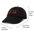 thumbnail image 2 of DALIX Heartbeat RN Nurse Hat EKG Baseball Cap Medical Fitness in Black, 2 of 6