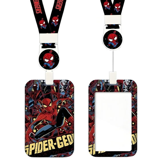 Spider Lanyards for Id Badge Holder with Retractable Badge Reel Clip, ID Card Holder with Breakaway Lanyard, Nurse Teacher Office Gifts